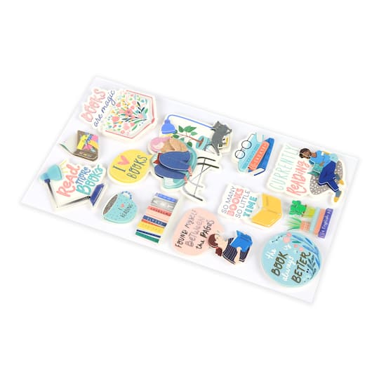 12 Pack: Reading Dimensional Stickers by Recollections™